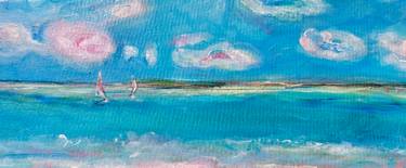 Original Color Field Painting Landscape Painting by Elena Dmitrieva