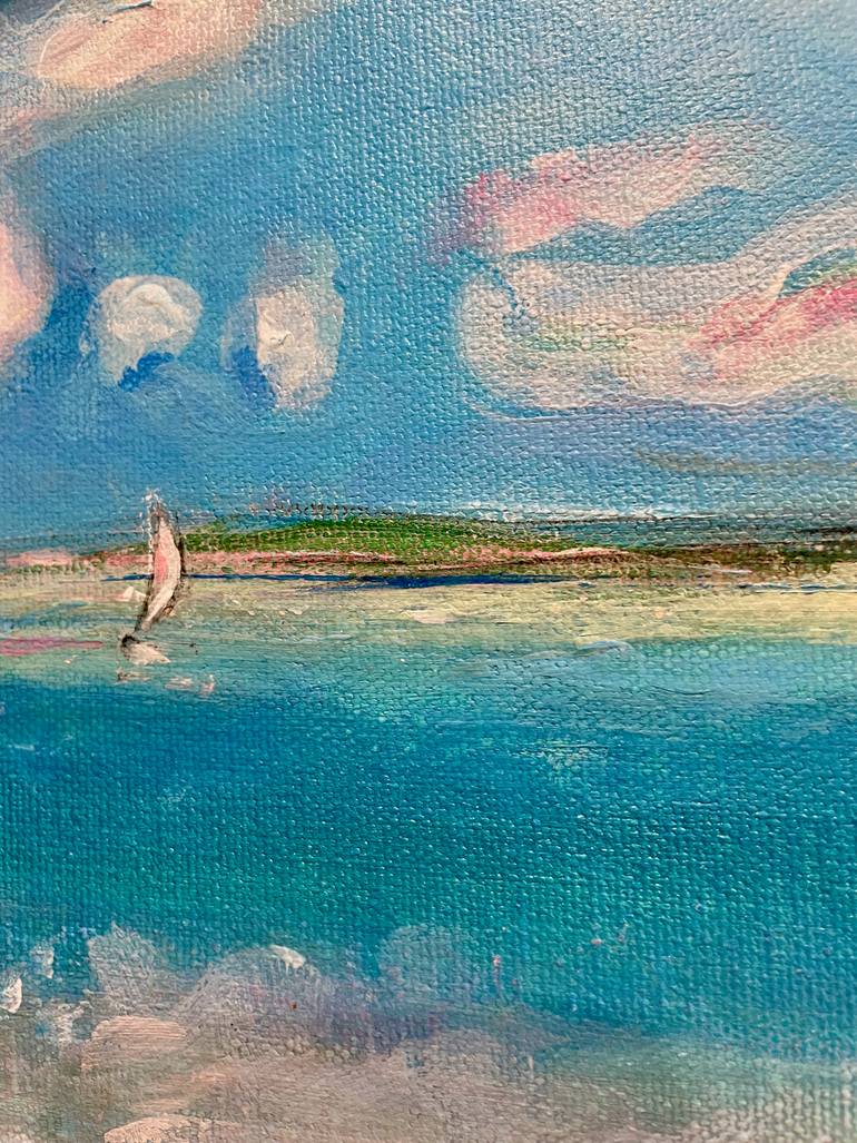 Original Color Field Painting Landscape Painting by Elena Dmitrieva