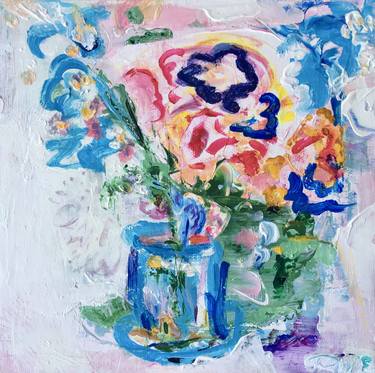 Original Expressionism Floral Paintings by ELENA DMITRIEVA