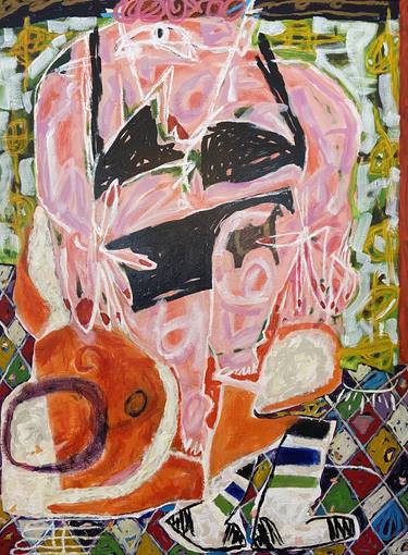 Original Abstract Expressionism Humor Paintings by Carol Ann Freeman