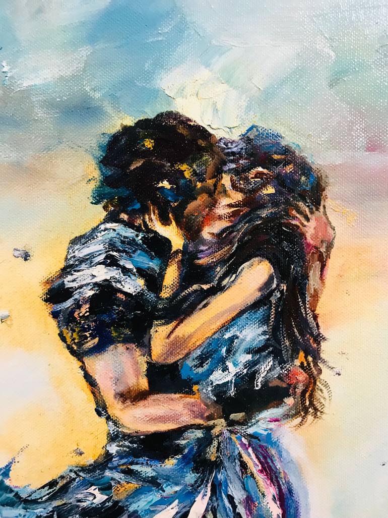 Original Abstract Love Painting by Olga Zhelezova