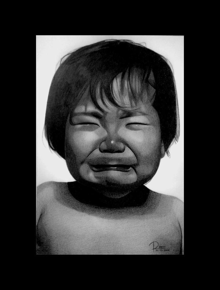 Original Realism Children Drawing by Rinno Bilka Fauzy