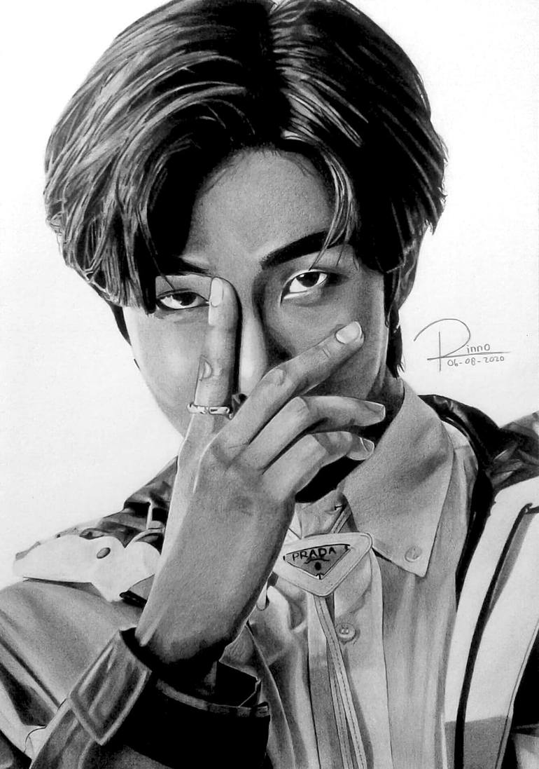 Kim Namjoon Drawing by Rinno Bilka Fauzy | Saatchi Art