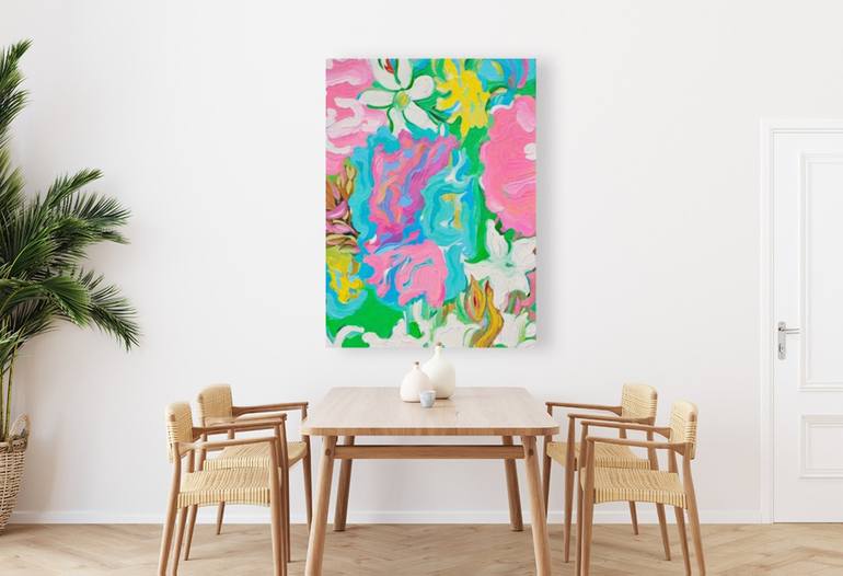 Original Abstract Expressionism Nature Painting by Solomia K