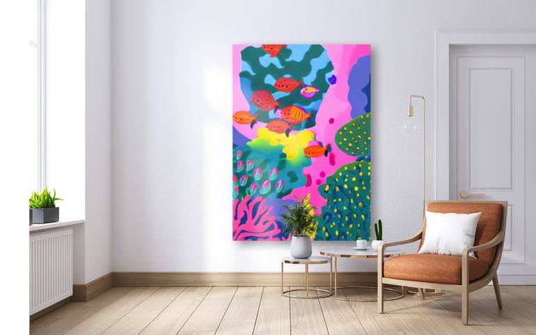 Original Fish Painting by Solomia K