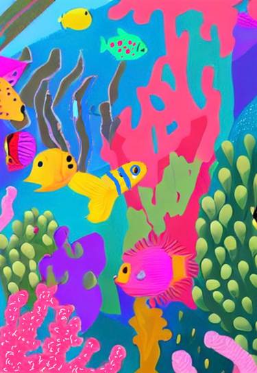 Original Fish Paintings by Solomia K
