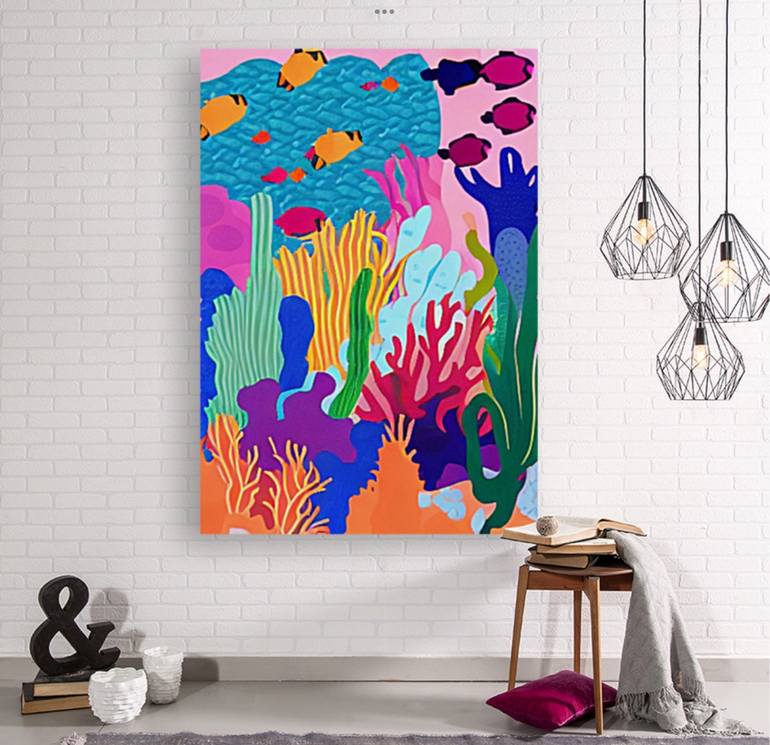 Original Fish Painting by Solomia K
