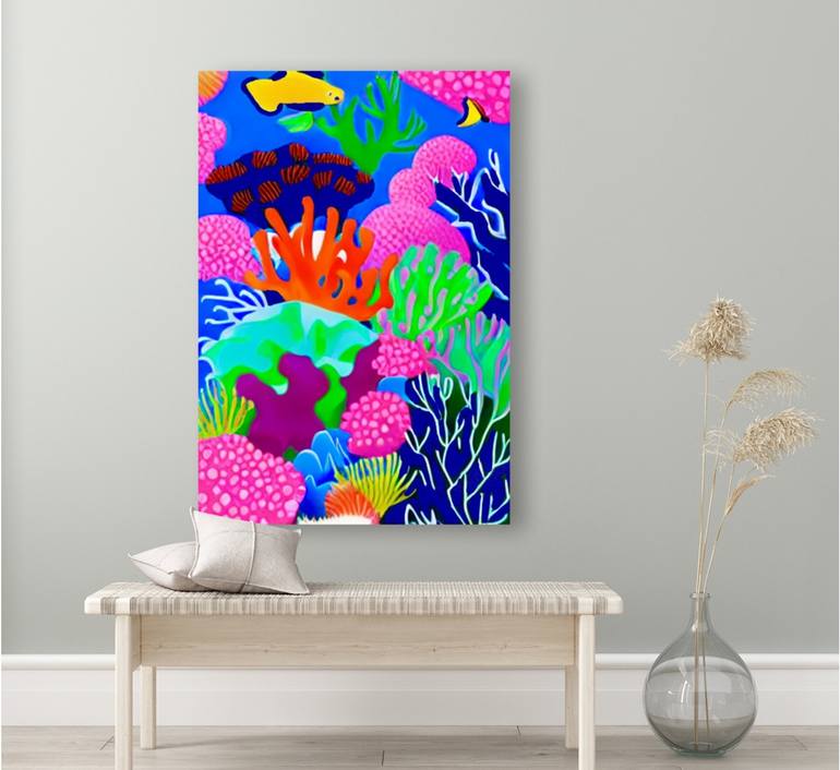 Original Fish Painting by Solomia K