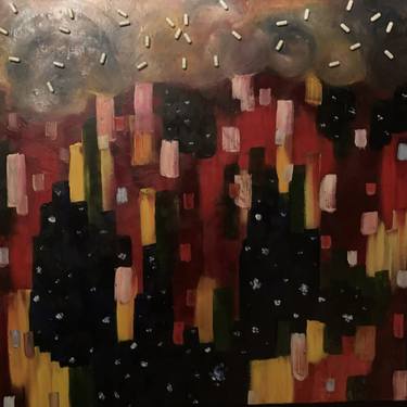 Original Abstract Expressionism Abstract Painting by Kevin Meskil