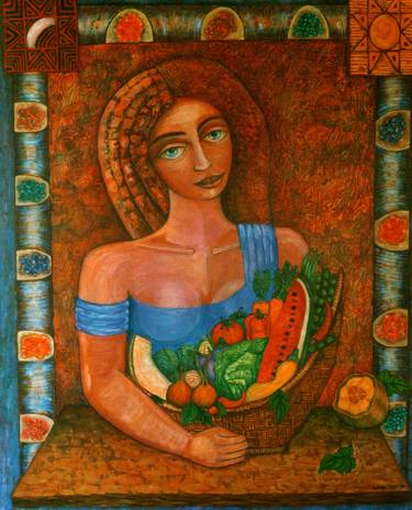 Print of Figurative Women Paintings by Madalena Lobao-Tello