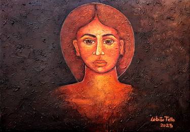 Print of Figurative Women Paintings by Madalena Lobao-Tello