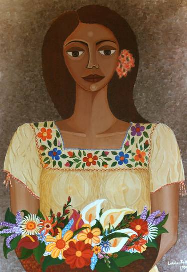 Print of Women Paintings by Madalena Lobao-Tello