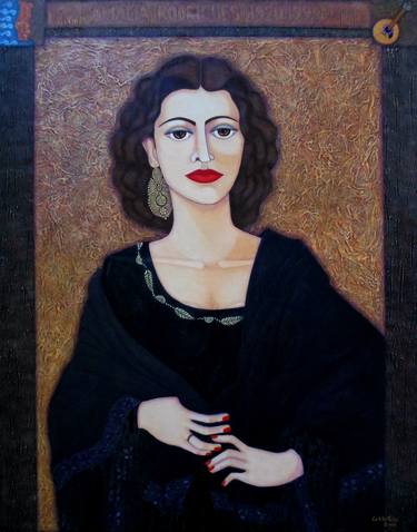 Original Portraiture Culture Paintings by Madalena Lobao-Tello