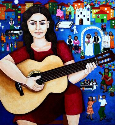 Print of Figurative Women Paintings by Madalena Lobao-Tello