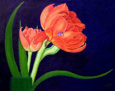 Original Floral Paintings by Madalena Lobao-Tello