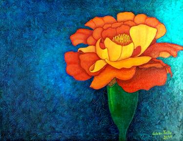 Print of Figurative Floral Paintings by Madalena Lobao-Tello