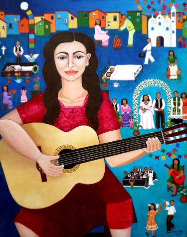 Original Culture Paintings by Madalena Lobao-Tello