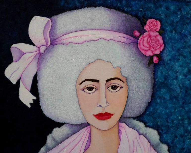 Original Figurative Celebrity Painting by Madalena Lobao-Tello