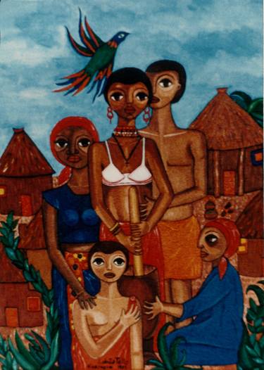 Print of Women Paintings by Madalena Lobao-Tello