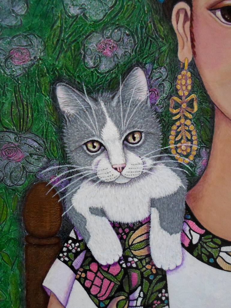 Original Figurative Women Painting by Madalena Lobao-Tello