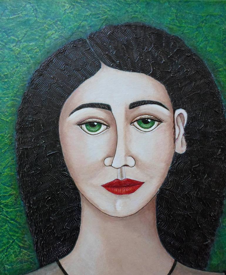 Original Women Painting by Madalena Lobao-Tello