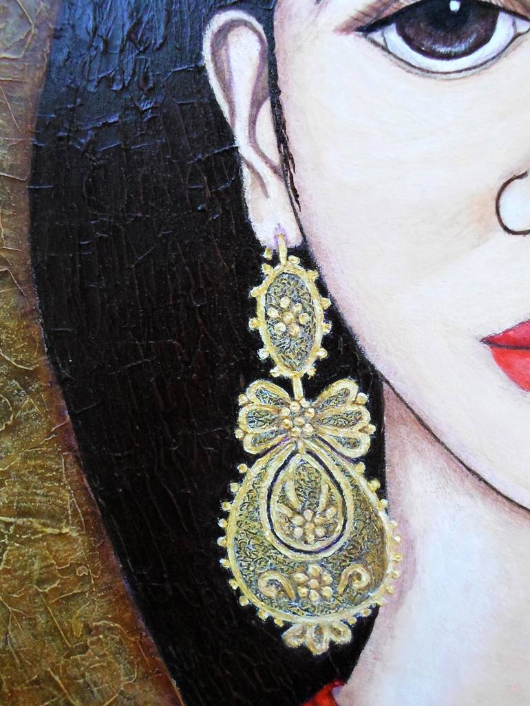 Original Figurative Women Painting by Madalena Lobao-Tello