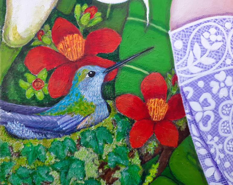 Original Figurative Pop Culture/Celebrity Painting by Madalena Lobao-Tello