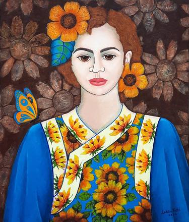 Print of Women Paintings by Madalena Lobao-Tello