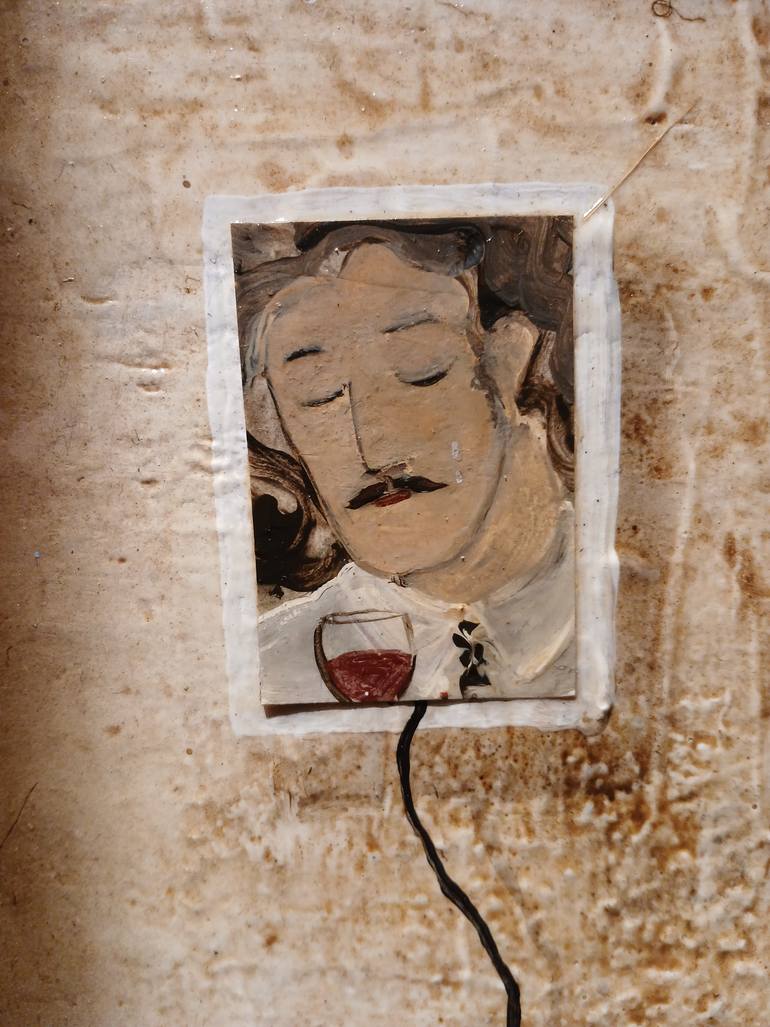 Original Abstract People Mixed Media by Claudio Nalerio