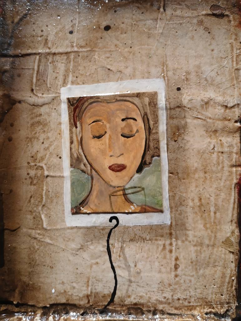 Original Abstract People Mixed Media by Claudio Nalerio