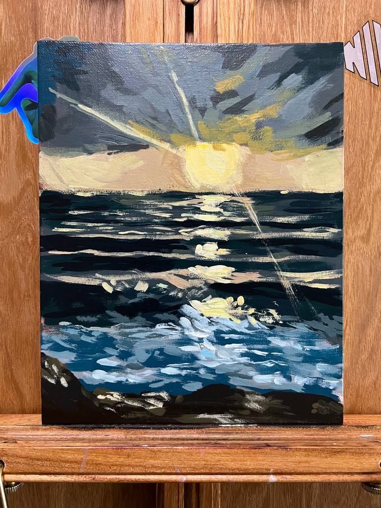 Original Contemporary Seascape Painting by Jacob Garcia