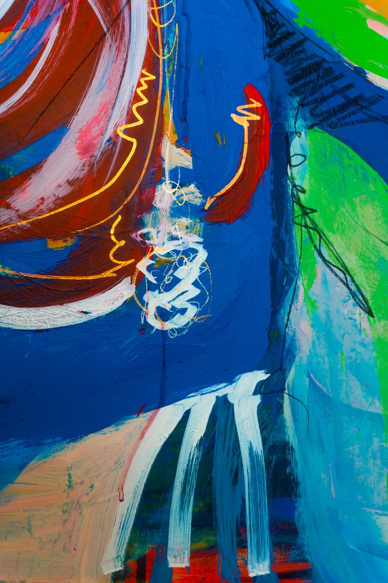Original Contemporary People Mixed Media by Miguel Romero