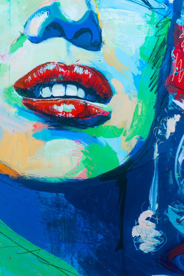 Original Contemporary People Mixed Media by Miguel Romero