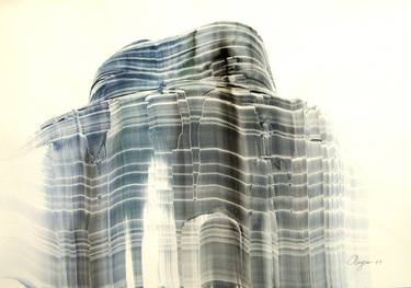 Original Abstract Architecture Paintings by Tatiana Nega