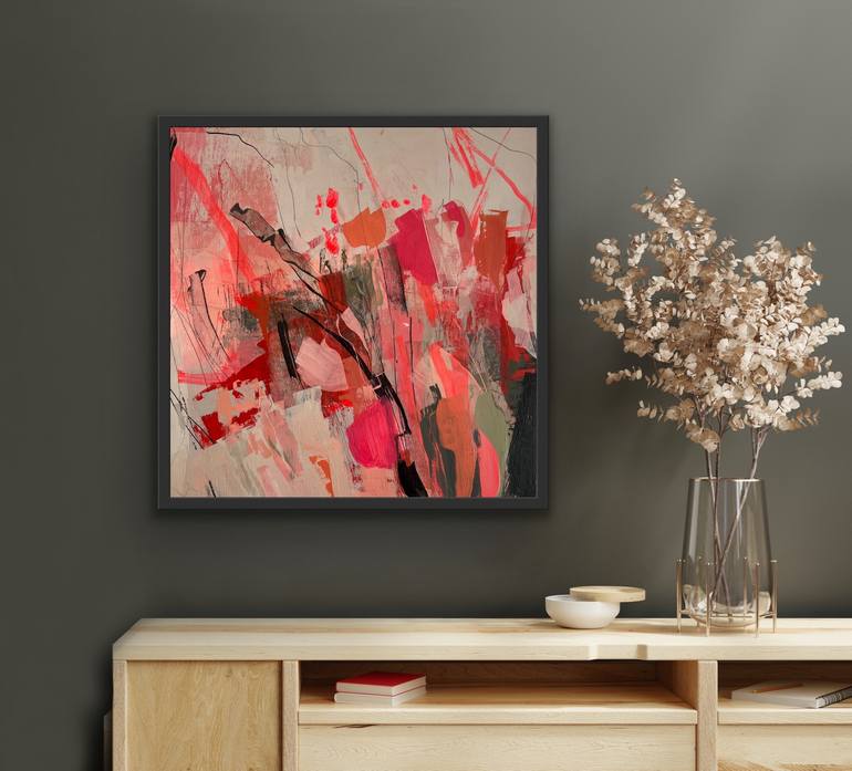 Original Abstract Expressionism Abstract Painting by Helen Chambers