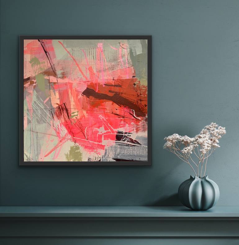 Original Wood Abstract Painting by Helen Chambers