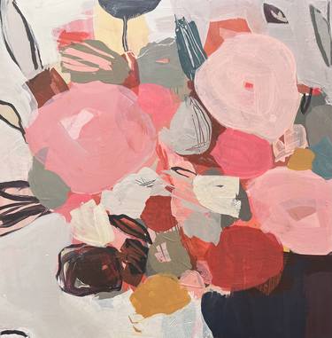 Original Abstract Floral Paintings by Helen Chambers