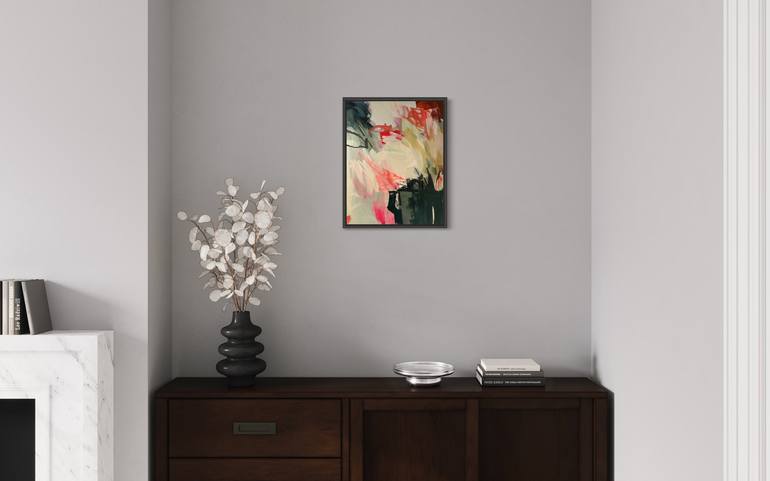 Original Abstract Floral Painting by Helen Chambers