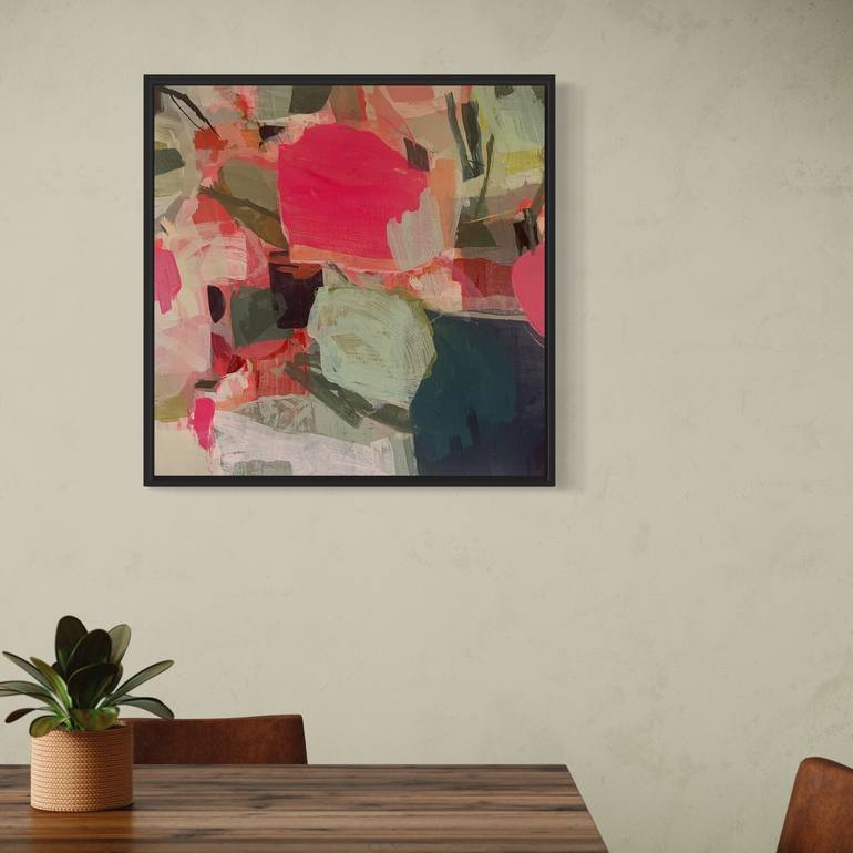 Original Abstract Floral Painting by Helen Chambers