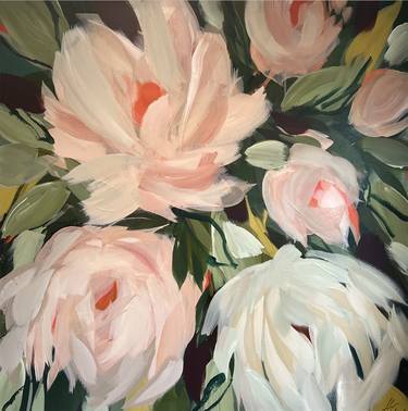Original Abstract Expressionism Floral Paintings by Helen Chambers