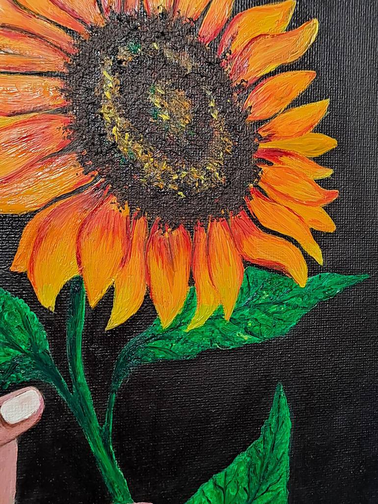 Original Folk Botanic Painting by Viktoriia Kush