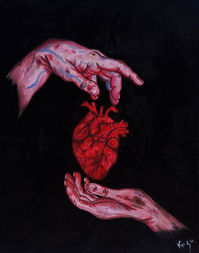 Copy of Faith will never betray my heart Painting by Viktoriia Kush ...