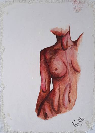 Original Illustration Body Paintings by Viktoriia Kush