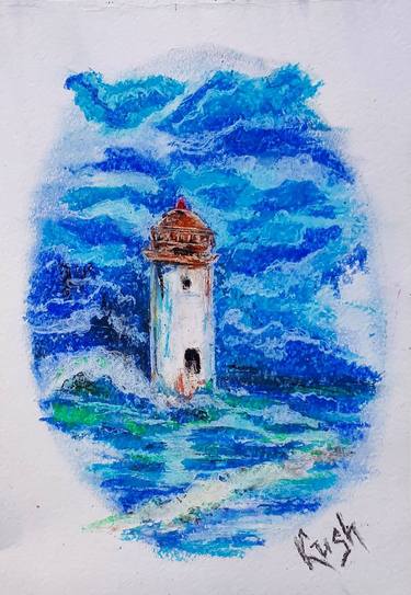 Original Seascape Drawings by Viktoriia Kush