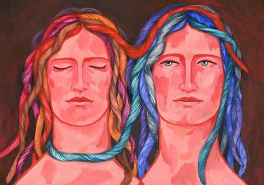 Original Conceptual Women Paintings by Georgiana Chitac