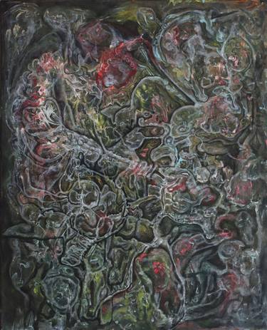 Original Surrealism Abstract Painting by David Shaw