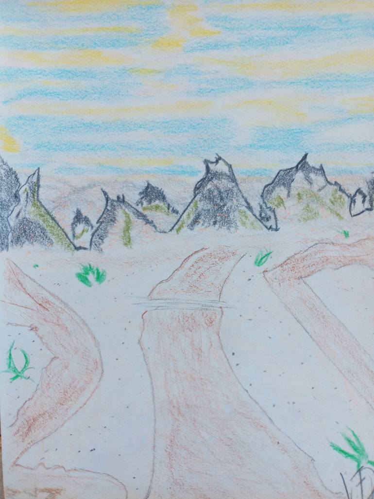 scenery drawing pencil for kids