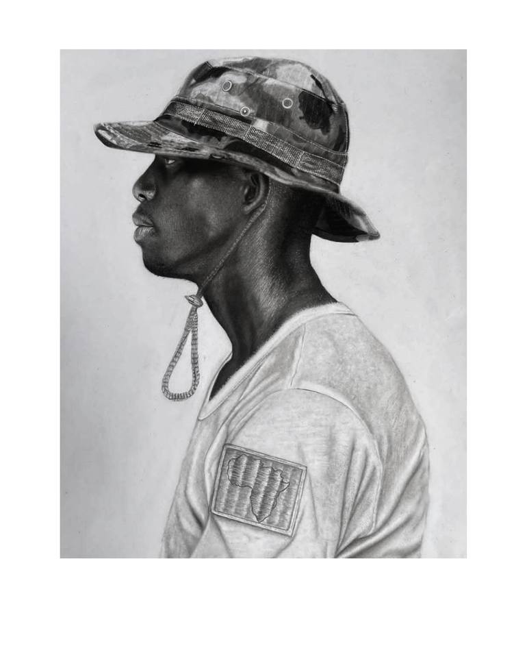 Original Black & White Abstract Drawings by Barima Andrew