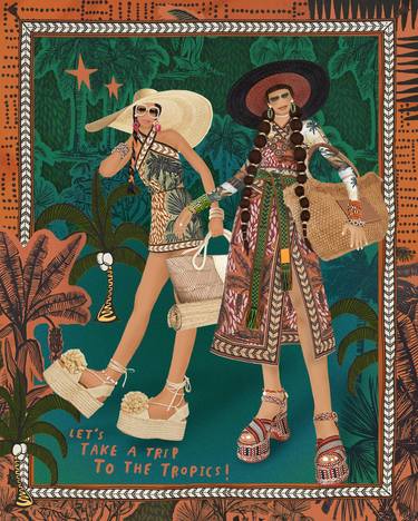 Print of Illustration Fashion Collage by Gigi Thanawongrat