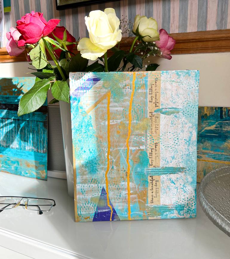 Original Conceptual Abstract Mixed Media by Julia Rudens